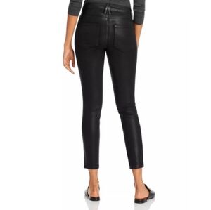Good American High Rise Skinny Coated Jeans Black383
